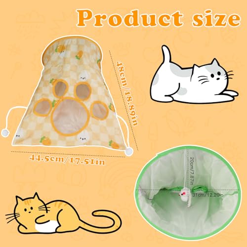 Tunnel de cache-cache chaton Andiker pliable pour stimuler l'instinct - 3