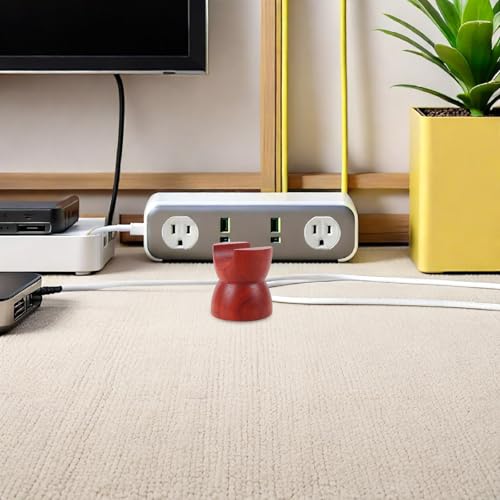 Elevador de cables HiFi soporte para cable de altavoz de madera 5