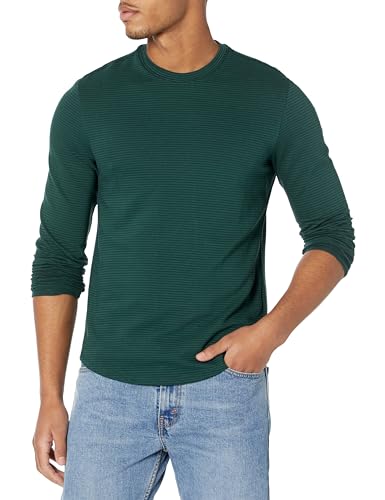 GUESS Men's Long Sleeve Colima Linear Crew