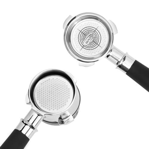 Image of IKAPE Espresso 54mm Portafilter, Coffee Portafilter with Silicone Handle, Fits 54mm Breville Barista Series BES870 /878 /880 Machine & Solis Barista Machines, with 16g Capacity Filter Basket