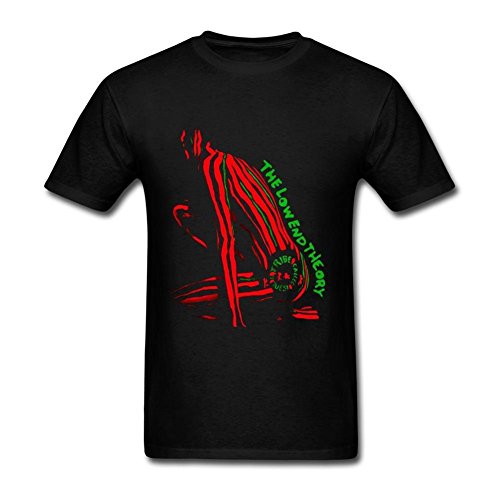 Sixtion Design Crew Neck T Shirts for Man 100% Cotton-A Tribe Called Quest The Low End Theory Medium