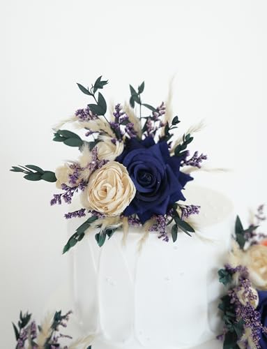 Set Adorno Floral para Torta de Boda miniatura 4
