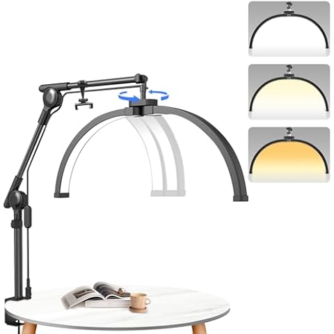 SMOCTAR 22 Inch Half Moon Lash Light Cover