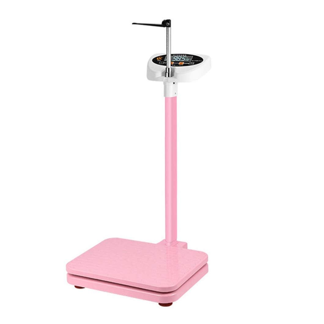 Balance médicale numérique pour Une Perte de Poids Saine – Balance électronique de Haute précision pour médecin avec Affichage LED Facile à Lire, Rose