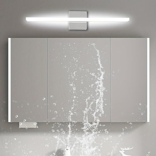 Apliques de pared moderno impermeable 60cm luz neutra para espejo 4