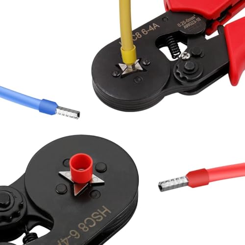 Image of Inditrust HSC8 6-4A AWG23-10 Wire Stripper Self Adjusting Crimping Plier Ratcheting Ferrule Crimper Tool