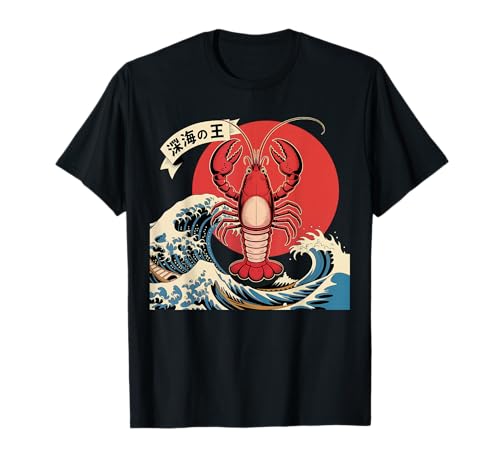 Red lobster japanese art legendary women mens lobster t-shirt