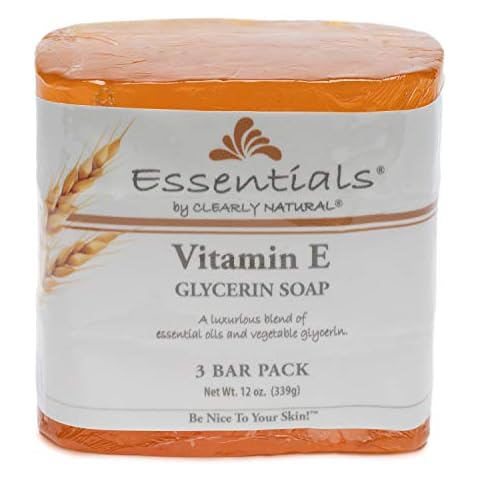 Clearly Natural Glycerine Bar Soap, Vitamin E, 3 Count Cover