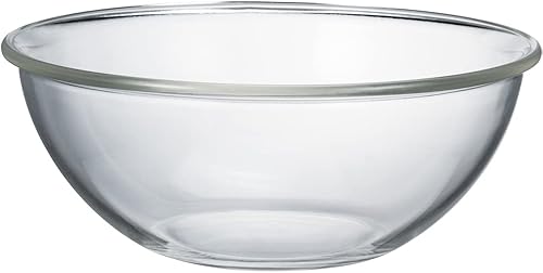 HARIO MXPA-250-BK BUONO Kitchen Heat-Resistant Glass, Shallow Bowl, 85.2 fl oz (2,500 ml), Clear