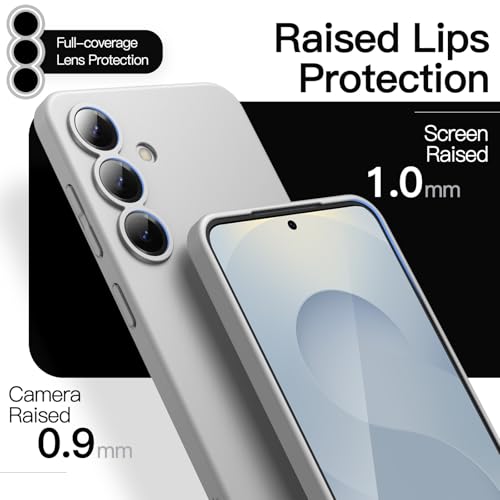 Image of JETech Slim Cover Case for Samsung Galaxy S25 5G with Camera Lens Full Protection, Ultra-Thin Lightweight Matte Finish Minimalist Protective Phone Cover (Silver Shadow)