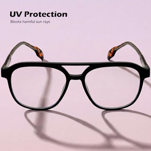 Image of ROYAL SON Blue Cut Computer Glasses | Anti Glare & Blocks Harmful Rays | UV Protected | Full Rim | Square | Men & Women | Small | SF-RS9090