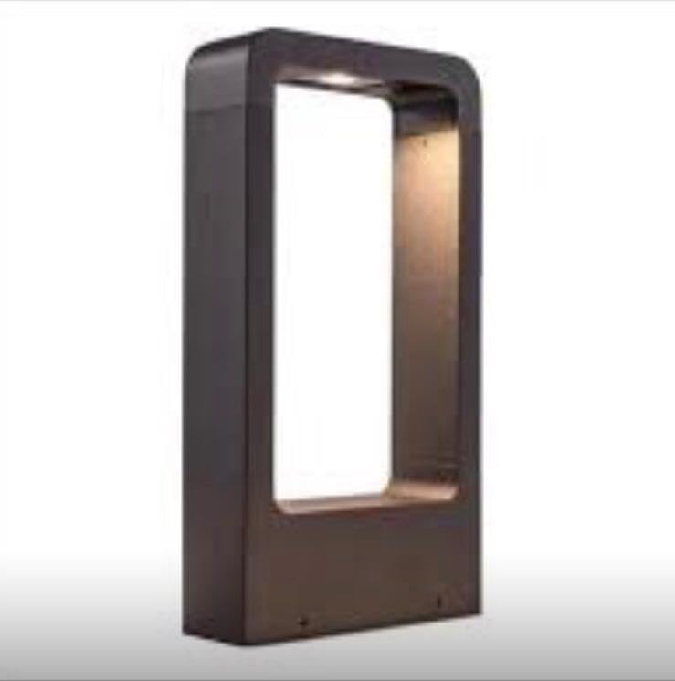AHUJA INTERNATIONAL Mini Garden Bollard Light Outdoor Modern Black Bollard Garden Light for Pathways, Driveway, IP65 Waterproof - Warm White, (300MM) (Model B)-image-40
