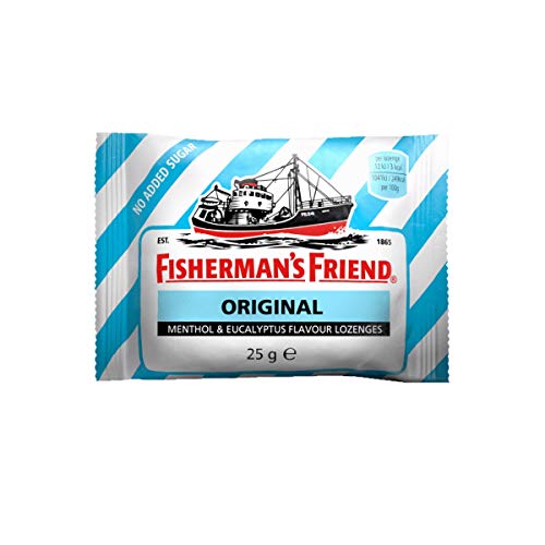 Caramelle Fisherman's Original Senza Zucchero - 10 buste da 25g - Gusto forte e persistente grazie alla storica ricetta senza zucchero