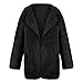 Price comparison product image Kobay-women Autumn Winter Warm Comfortable Coat Casual Fashion Jacket Fleece Long Sleeve Button Down Flannel Shirt Blouse Cardigan(K-Black,Medium)
