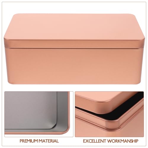 Caja de lata rectangular para guardar té y galletas en tus fiestas 7