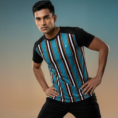 Image of YOURJERSEY Custom Sports Jersey for Men Personalised Cricket /Football /Badminton T-Shirt Customise Name, Dry-Fit Fabric Sizes 2Y-4XL Custom T-Shirt