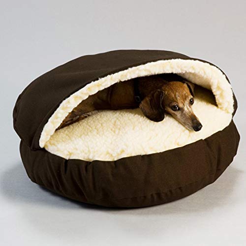 MANGGUO Deluxe Hundebett-Höhle, kuscheliges, warmes Haustiernest, großer/großer Hundeschlafsack, abnehmbare Hundehütte, Haus, Welpen/Kätzchen/Kaninchen/Katzen