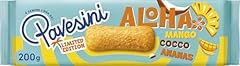 Pavesi Pavesini Aloha, Biscotto Tropicale per Colazione o Merenda, Confezione da 8 Pack da 200g