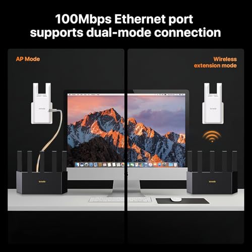 Image of WiFi Extender N300, WiFi Extender Signal Booster, with Ethernet Port, Up to 800 Sq. Ft.,Single Band WiFi Booster, Repeater Mode&AP Mode,Easy Setup,2.4GHz,A10