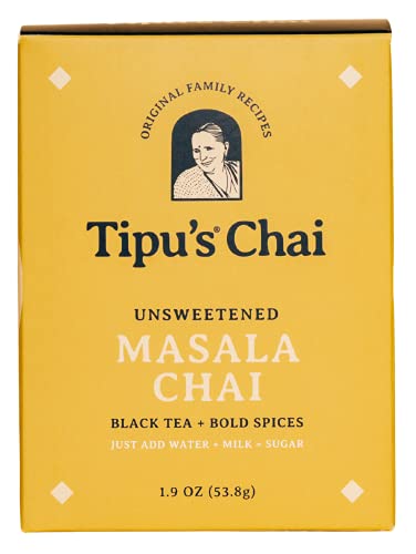 Té chai masala sin azúcar 1.9 onzas miniatura 1