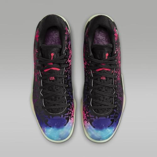 Jordan Zion 3 Men's Shoes (DR0675-006, Black/Vivid Purple/Barely Volt/Solar Red) Size 114