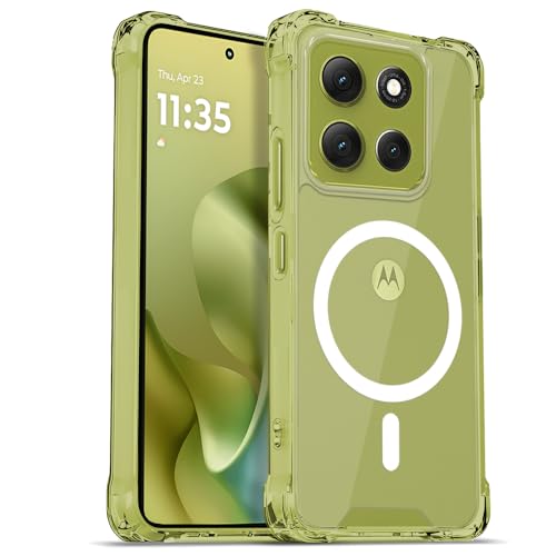 Image of AESTMO Clear Back Cover for Moto G86 Power 5G | 360 Protection | Transparent Back Cover for Moto G86 Power 5G (PC + TPU, Compatible with MagSafe Accessories, Transparent Bumper)
