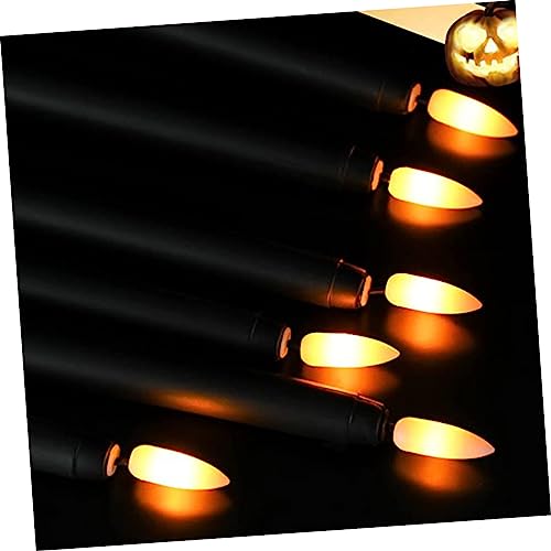 Luces decorativas LED negras de cono con efecto llama para altares e interiores sofisticados 5