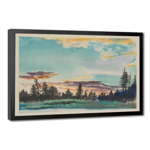 Toile lumineuse Chiura Obata Lyell Fork pour atténuer l'obscurité du salon