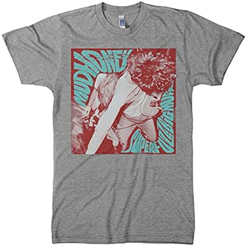 YUANROU Mudhoney Superfuzz Bigmuff - Camiseta de manga corta con estampado profesional, color gris, gris, 46