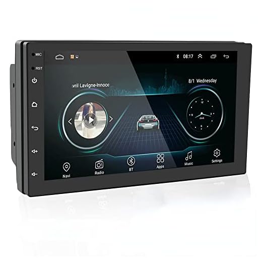FYMSR Reprodutor De Vídeo Multimídia De 7" Tela De Toque HD 2-Din Player Android 10.0
