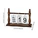 MotiveTech Desk Calendar Standing Flip Desktop Calendar for Office Living Room Shelf, Coffe