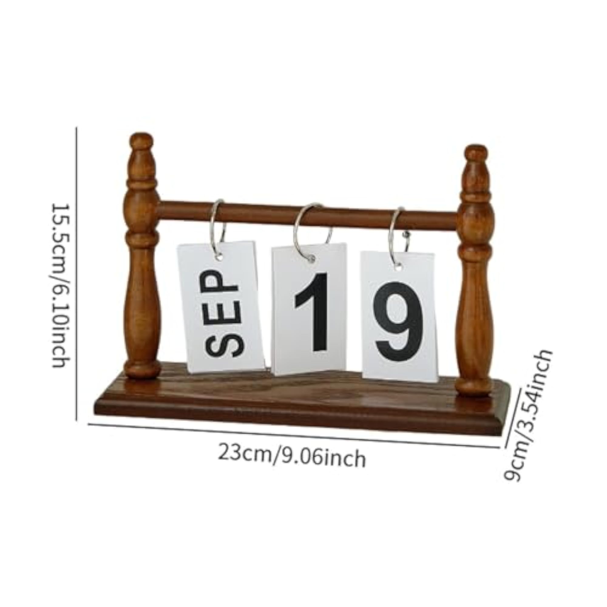 Small Standing Flip Desk Calendar, Ideal Gift for Home & Office