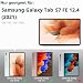 CACOE Hülle Kompatibel mit Samsung Galaxy Tab S7 FE 12.4 5G/ S8+ Plus 5G 2022/ S7+ Plus 12.4 - Ultra Dünn mit Standfunktion Slim PU Leder Passt für SM-T730/ T736B/ SM-X800/ X806, Schwarz