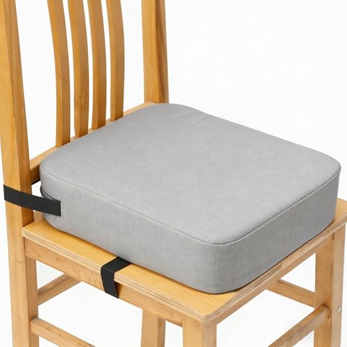 Toddler Booster Seat Portable Stable Kids Booster Seat Pad Comfortable Safe Increasing Chair Cushion Fit for Home Children Usage (Grey, 1)