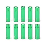 Bike Brake Cable End Caps, 10Pcs Aluminum Alloy 5mm Cable Crimps Ferrules for Mountain Road Bicycle Brake Line Protection, Green