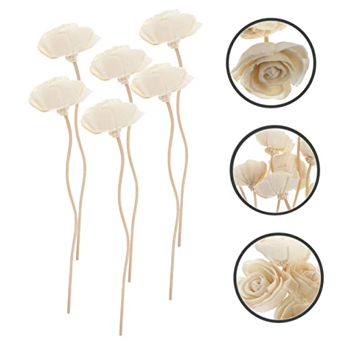 6 Varillas Difusoras de Rattan con Flores Secas para Aromaterapia miniatura 4