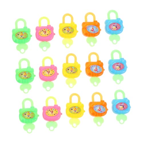 jojofuny 20 Piezas Juguete Candados Pequeños con Llaves para Juguetes Educativos para Preescolar Infantiles para Diario de Bloqueos