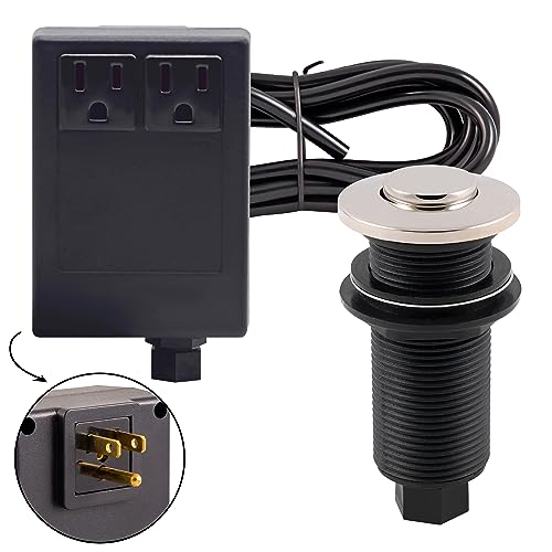Botón de Descarga Westbrass RASB-2B3-05 con interruptor de aire para doble salida de corriente 2