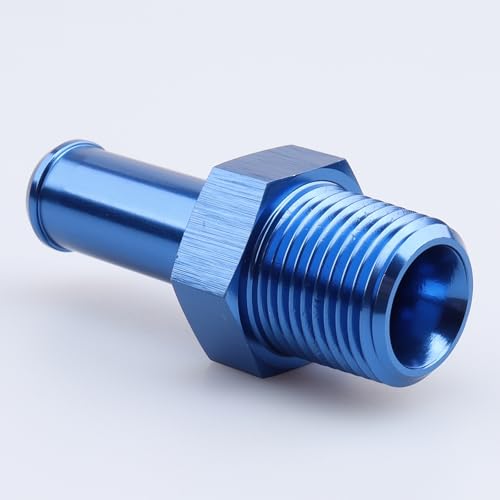 AC PERFORMANCE Adaptador de encaixe reto de alumínio NPT 3/8 macho para mangueira de 1/2