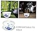 ABOOFAN 1 Juego taza de té sopera mercadería colador infusor bol platillo tapa vajilla equipo porcelana café tazón de té de cerámica taza de té del hogar sopera de estilo retro Blue Imagen de ABOOFAN 1 Juego taza de té sopera mercadería colador infusor bol platillo tapa vajilla equipo porcelana café tazón de té de cerámica taza de té del hogar sopera de estilo retro Blue