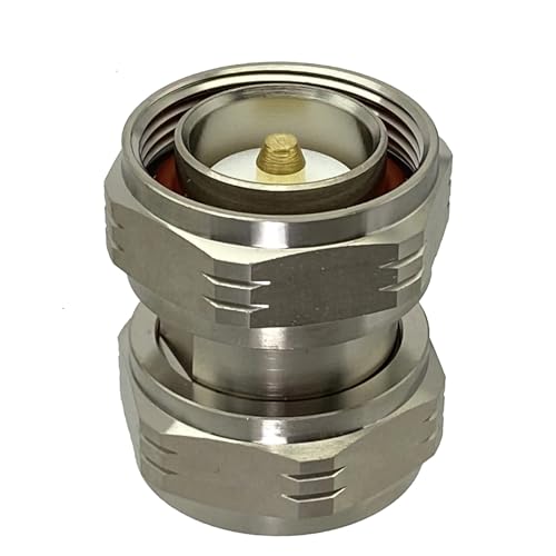 Adaptador conector 7/16 L29 DIN macho a 7/16 macho, convertidor coaxial RF recto de latón 3