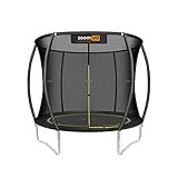 trampolin 3 meter fünf Das Zoomyo Gartentrampolin Professional 244cm besitzt eine innovative Sprungtechnologie, die auf quietschende Metall-Sprungfedern verzichtet und stattdessen ein extrem belastbaren Elastik-Seilsystem verwendet