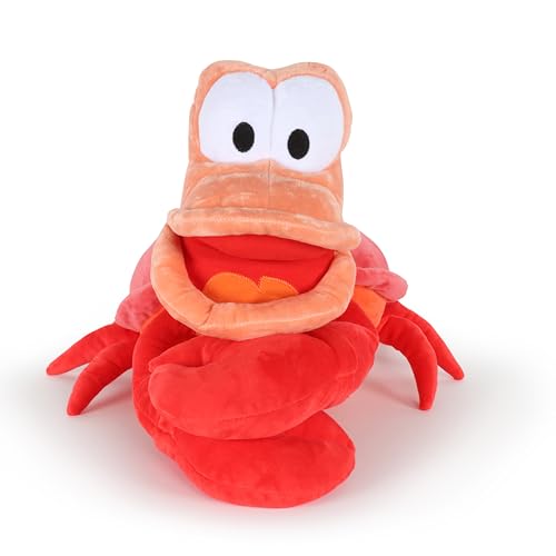 Jay Franco Disney Plush Pillow Buddy - Soft Plushie Stuffed Pillow 19 Inches Red - The Little Mermaid Sebastian