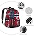 SEOCKA Vintage Norwegian Norway American Flag Laptop Commuter Backpack Shoulder Bag Casual Back Pack Daypack Bags With Side Pockets For Work Travel Daily Use