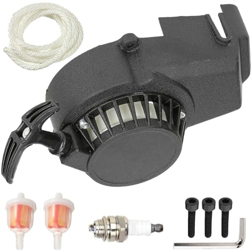 ZAMDOE Démarreur à Rappel pour Moteur 2 Temps 43cc 47cc 49cc Pocket Coolster QG50 Moto pour Syx 50cc pour SSR SX50 Mini Dirt Bike Pocket Rocket Bike Moto Quad ATV...