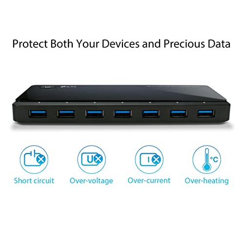 Hub USB 3.0 TP-Link de 7 puertos con carga inteligente 2.4A 3
