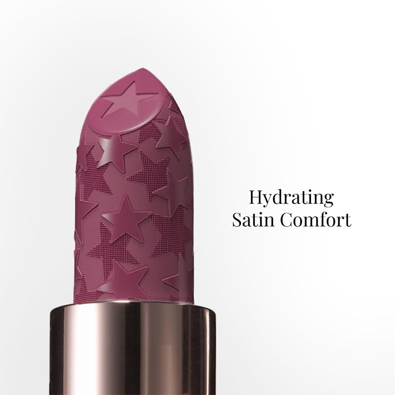 Image of Moisture Shine Satin Lipstick, Transfer-Proof, Festive Crush, 4g | Marula Oil, Moroccan Argan Oil, All-Day Wear, Glossy Shine, Rich Payoff, Ultra-Creamy, Hydrating, Vegan & Paraben Free