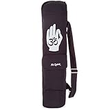 Fit Spirit Tree of Life Exercise Yoga Mat Bag w/ 2 Cargo Pockets - Choose Your Color (MAT IS NOT INCLUDED) (Large Black)
