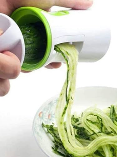 3-in-1 Vegetable Spiralizer Shredder - Stainless Steel Kitchen Tool for Cucumber, Carrot, Radish and Sturdy Vegetables for Slicing, Shredding & Spiralizing - Image 8