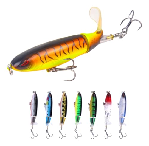 Isca Artificial Com Hélice Kit 5u Whopper Plopper Importada